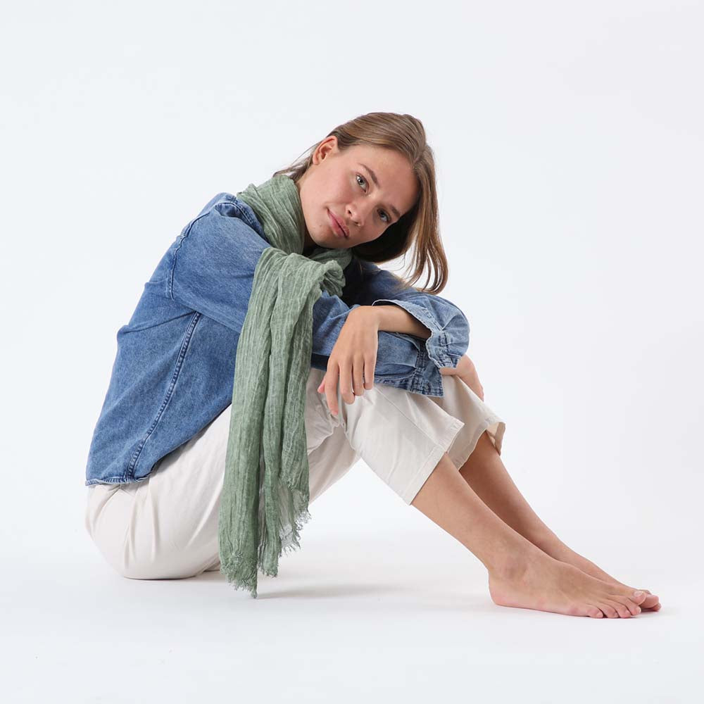 Pañuelo Liso Montpellier Verde Tatienne