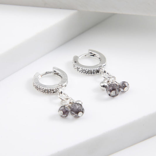 Aros Argolla Borla Plateado Humana