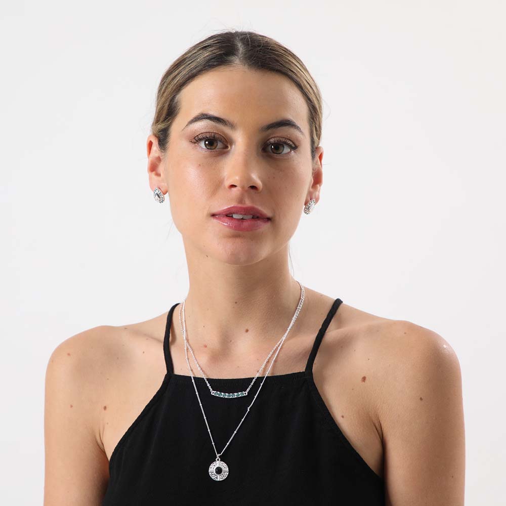 Collar + Aro Adra Plateado Tatienne