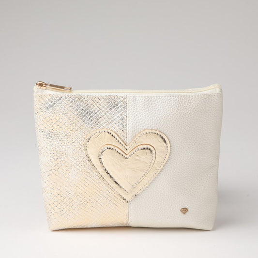 Cosmetiquero Solar Ecocuero Dorado ID