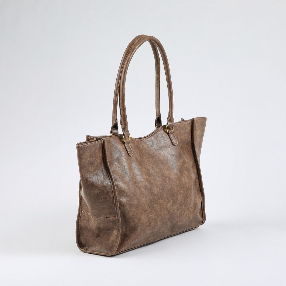 Cartera Tote Mia Brown Humana