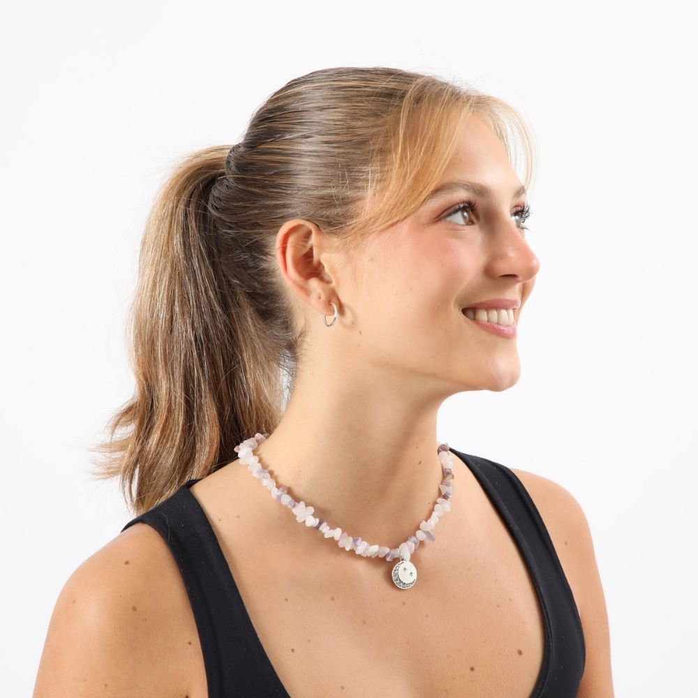 Collar Corto Zoe Plateado Humana