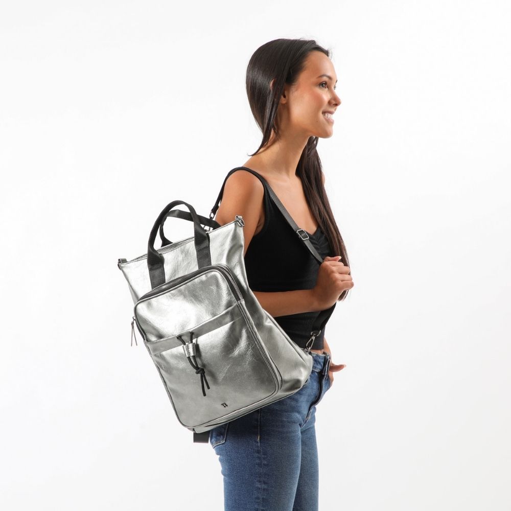 Mochila Alcudia Plateada Humana