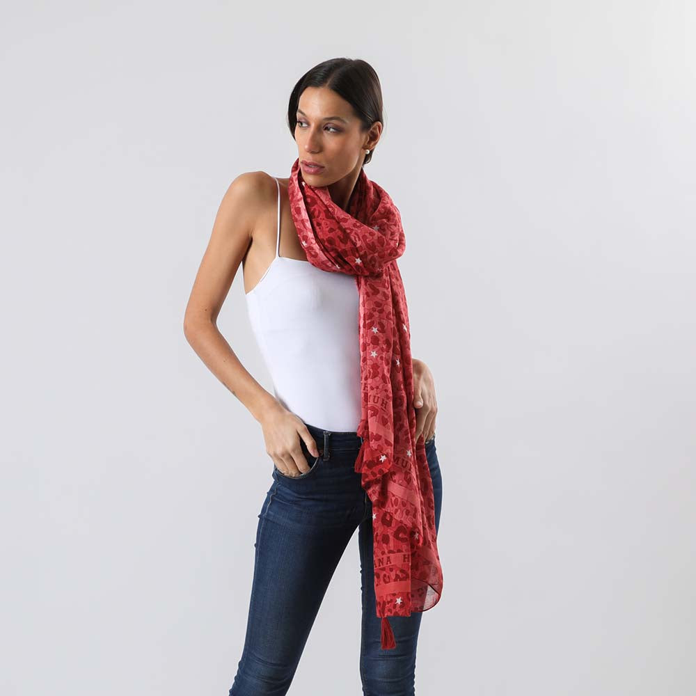 Pañuelo Estampado Tordera Rojo Humana