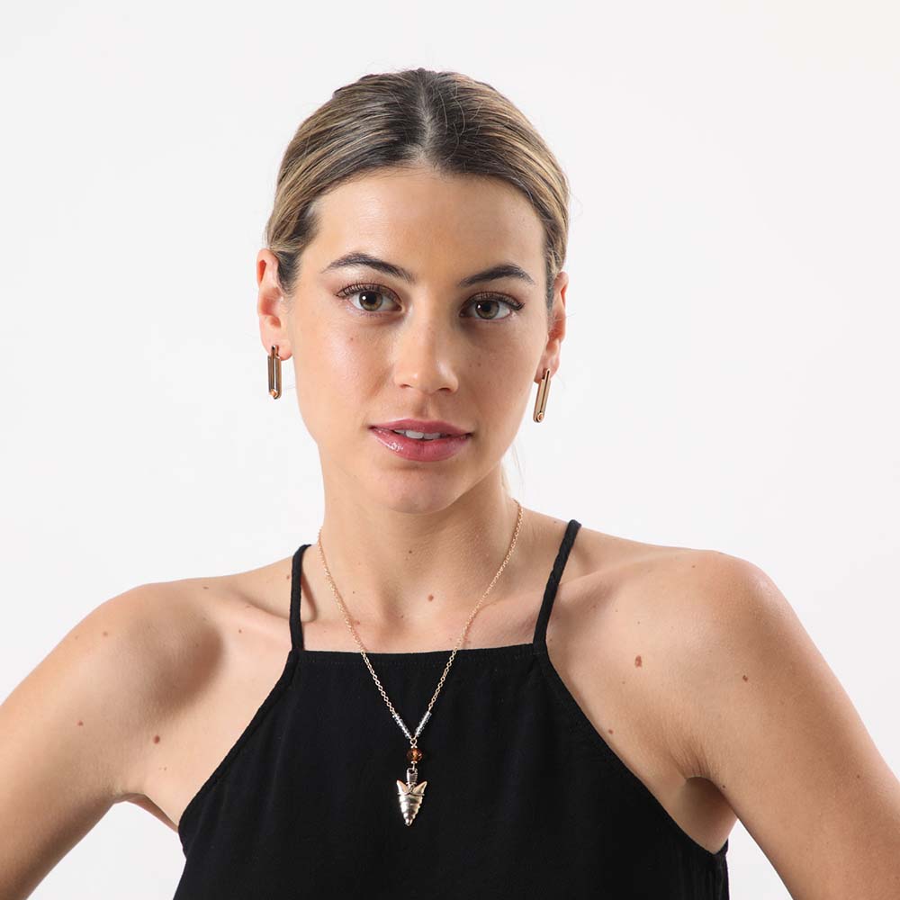 Collar + Aro Estena Naranjo Tatienne