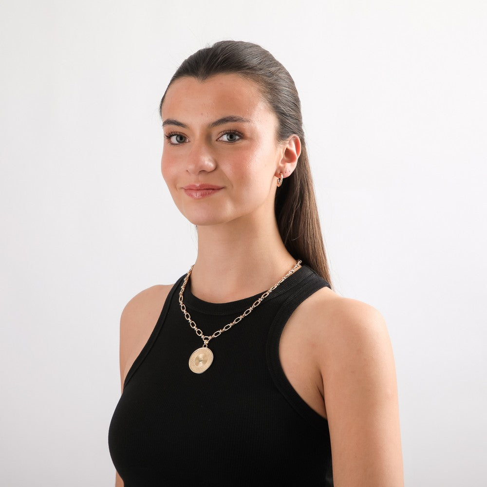 Set De Collar Luz Dorado I-D