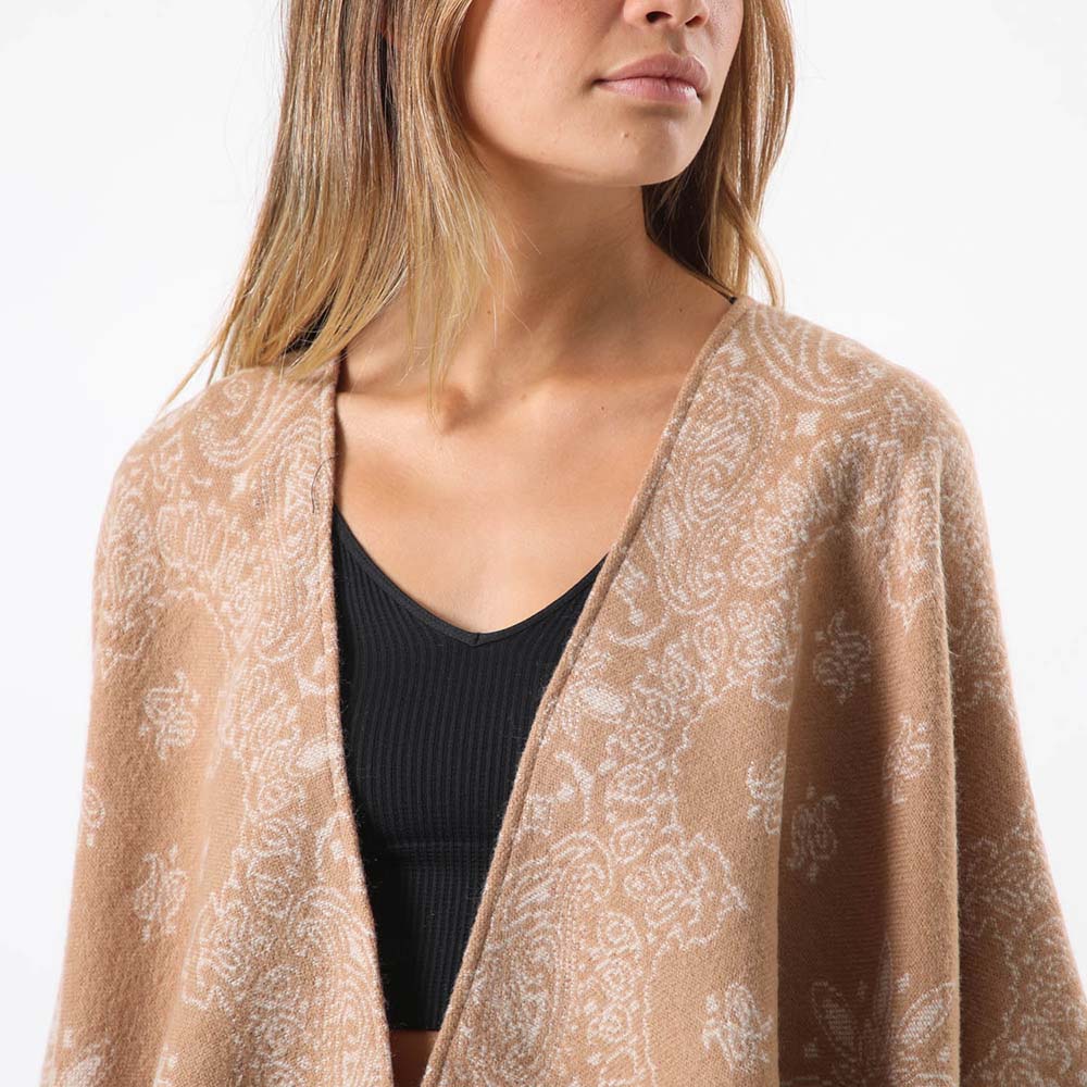 Poncho Paisely Café Humana