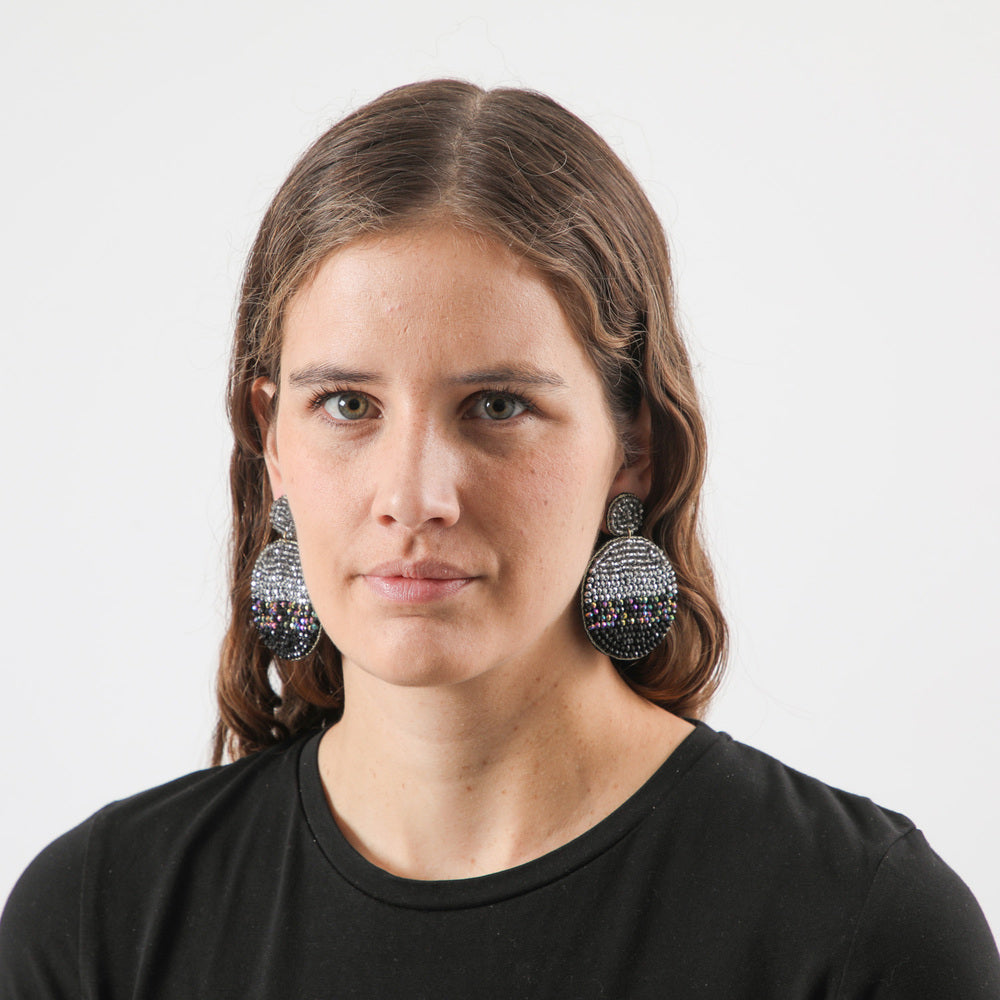 Aros Largo Málaga Plateado Humana