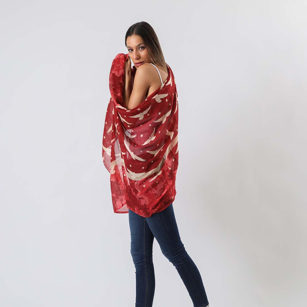 Pañuelo Estampado Alhama Rojo Humana