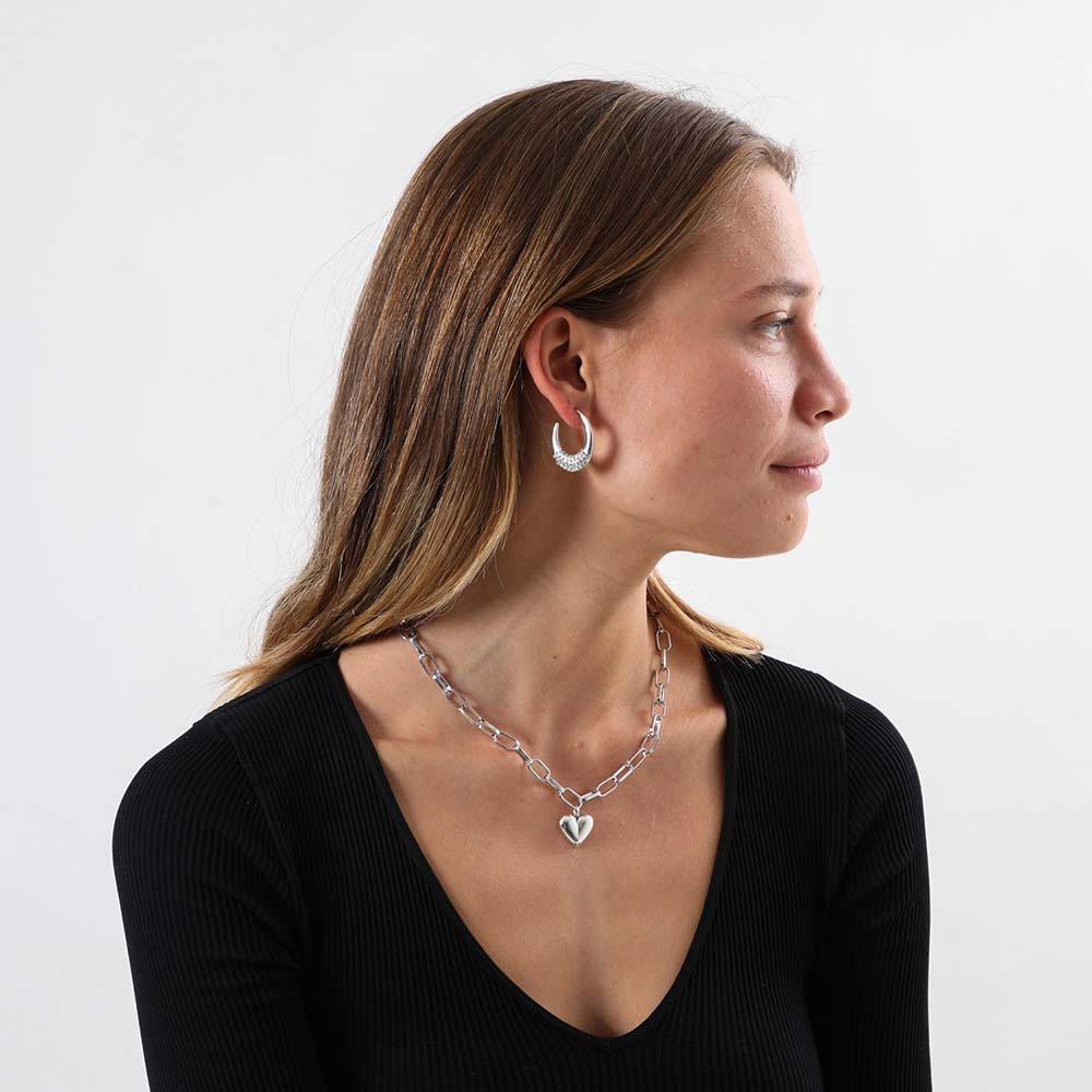 Collar Corto Floyd Plateado i-D