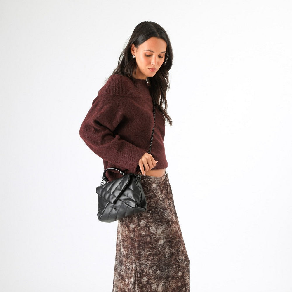 Cartera Cruzada Cissy Negro Humana