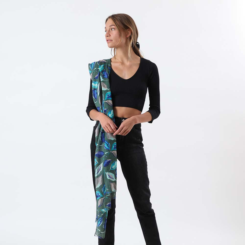 Pañuelo Estampado Grin Verde i-D