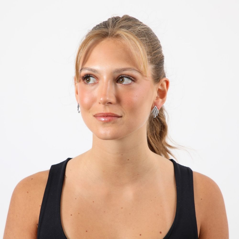 Aros Clip Lena Plateado Humana