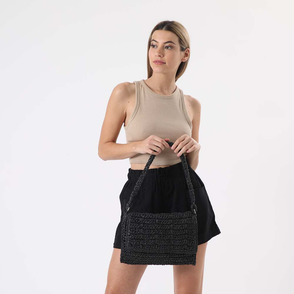Cartera Cruzada Samoa Negra i-D