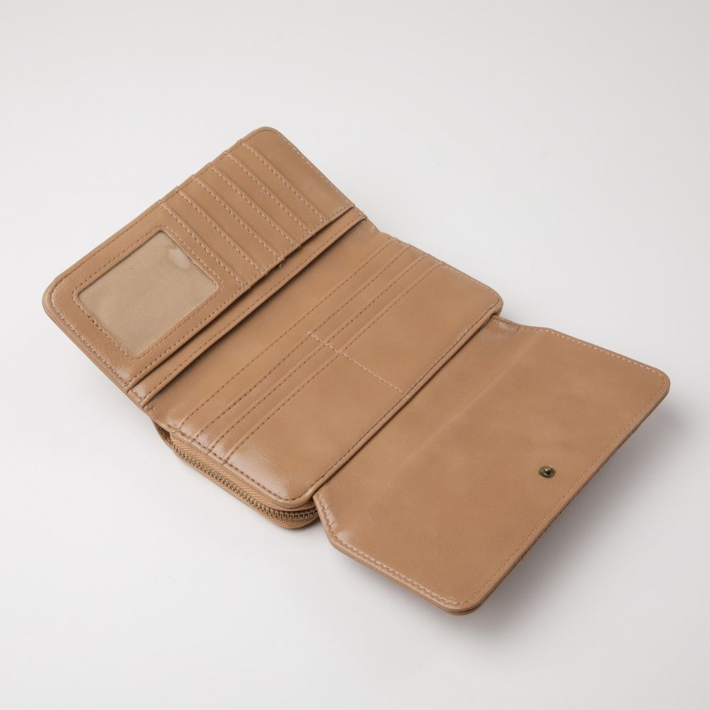 Billetera Grande Ethnic Beige Humana