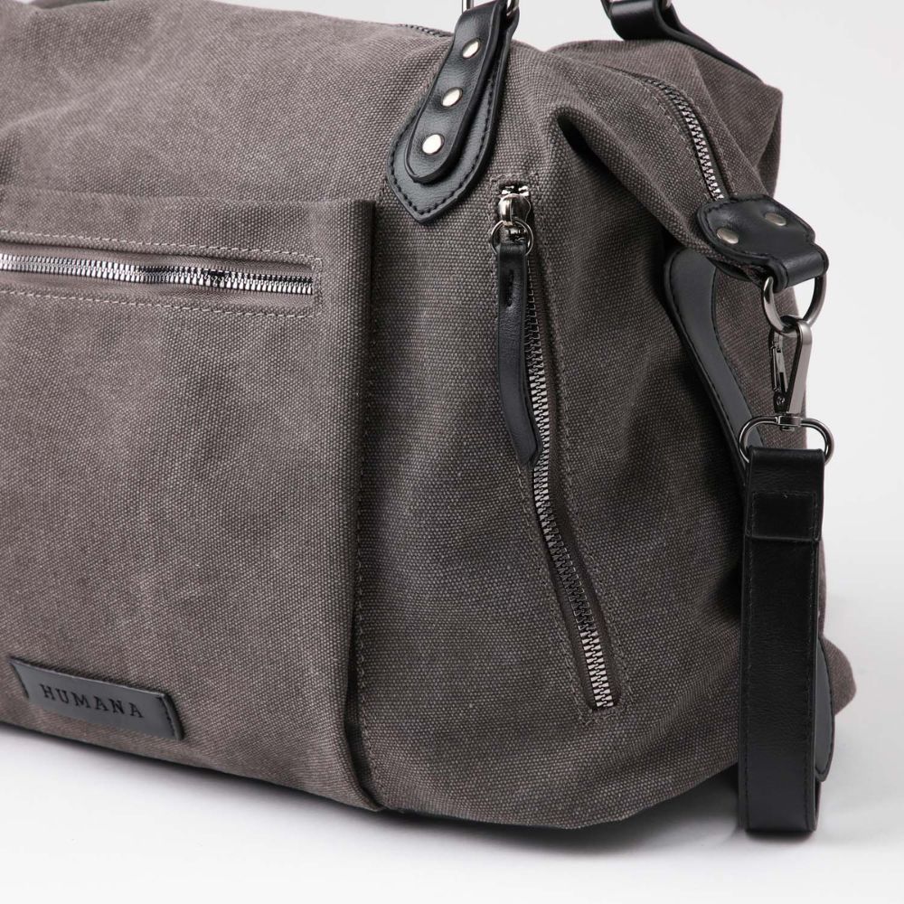 Cartera Hombro Vittoria Canva Gris Humana