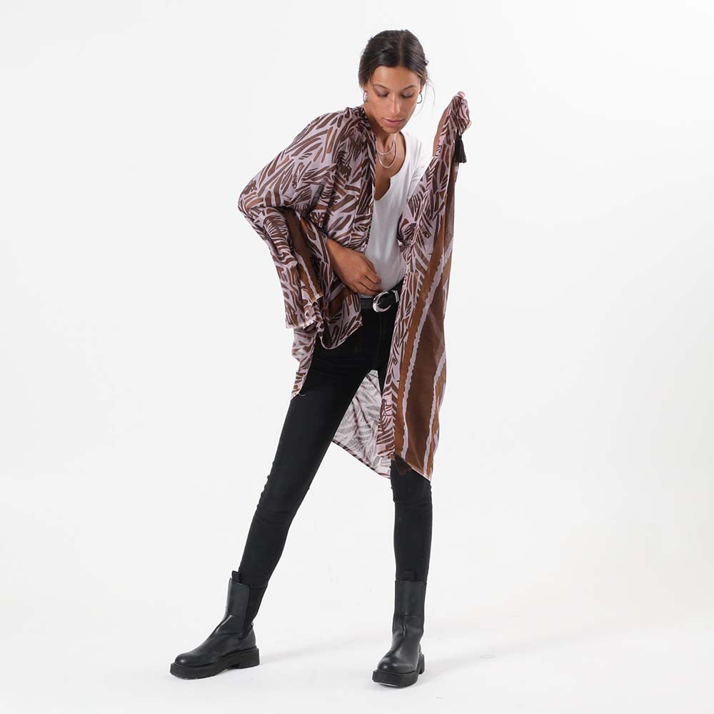 Pañuelo Estampado Café Orgánico i-D