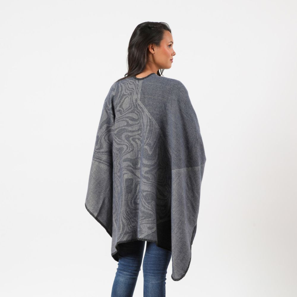 Poncho Ilona Azul Tatienne