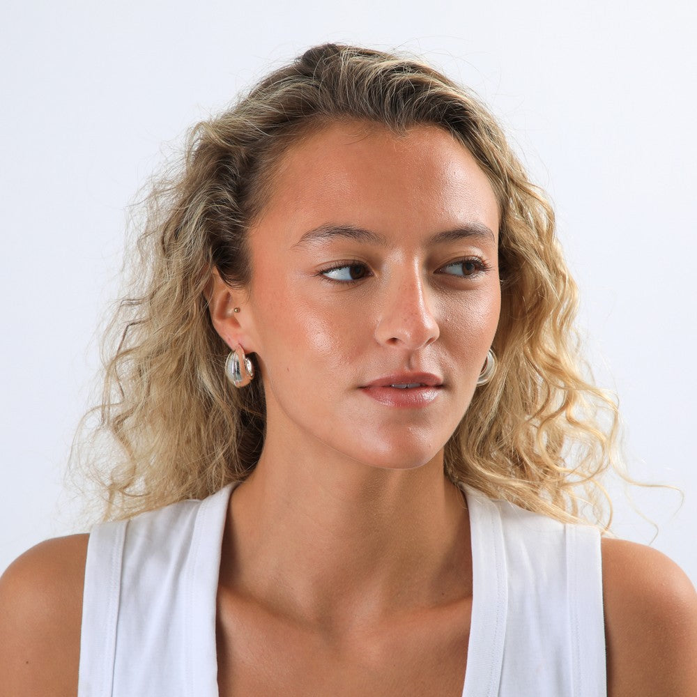 Aros Argollas Naia Plateado Tatienne