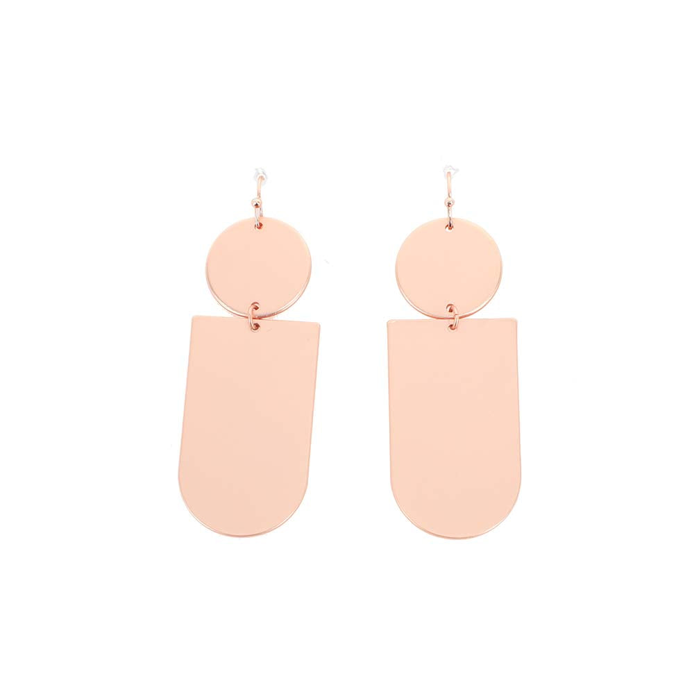 Aros Largos Retro Atelier 15 Rose Gold Tatienne