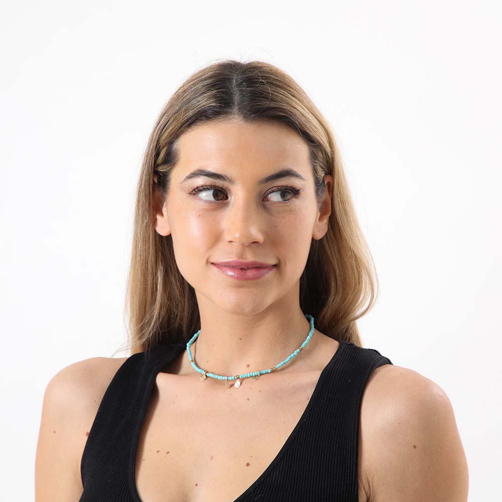 Collar Corto Ancona Celeste i-D