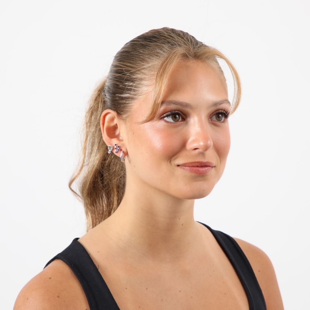 Aros Set Sofía Plateado Humana