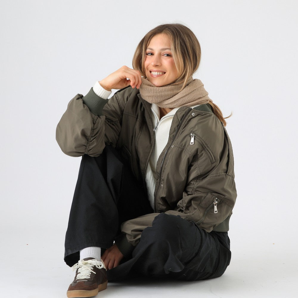 Pañuelo Liso Maya Beige I-D