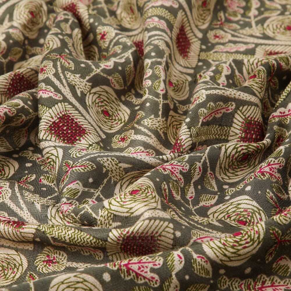 Pañuelo Estampado Daisy Verde Humana