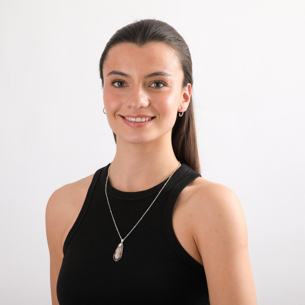 Collar Corto Nadia Plateado I-D