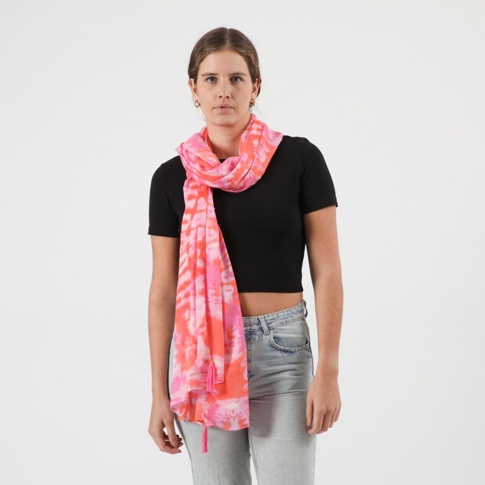 Pañuelo Estampado Petunia Rosado Humana