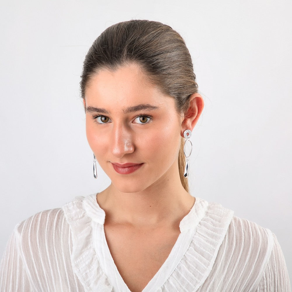 Aros Largos Gina Silver Tatienne