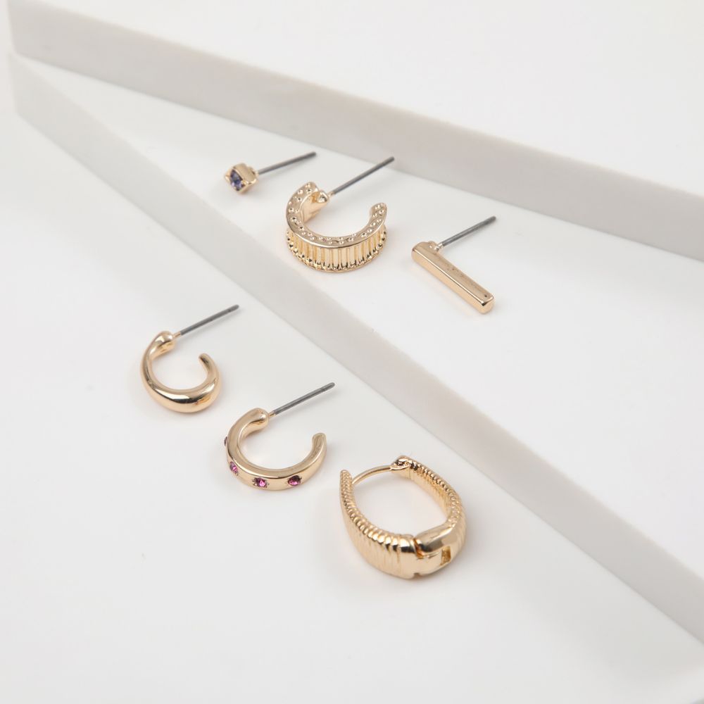 Aros Set Star Dorado i-D