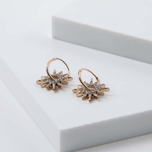 Aros Argolla Estrella Dorado Humana