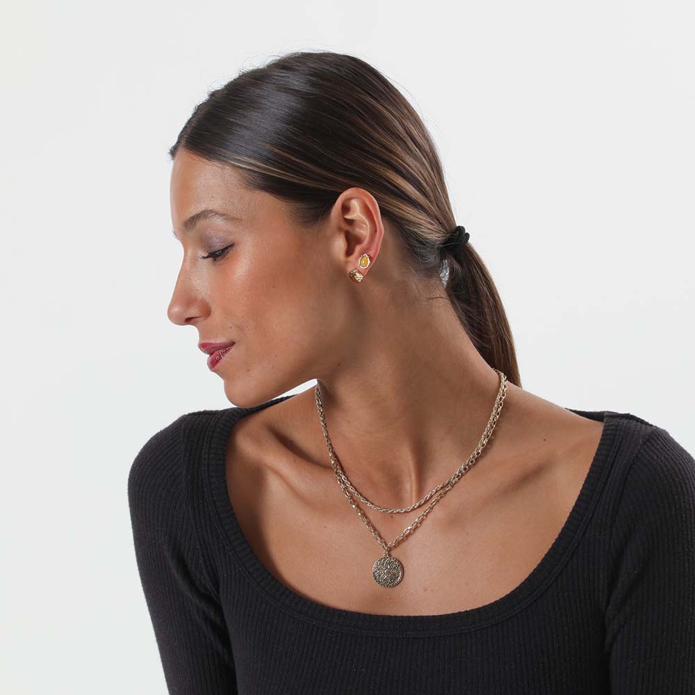 Set Aros Dorados Honey Humana