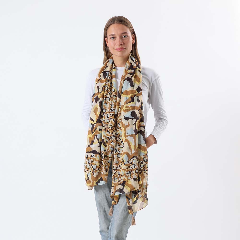 Pañuelo Estampado Pamplona Café Humana