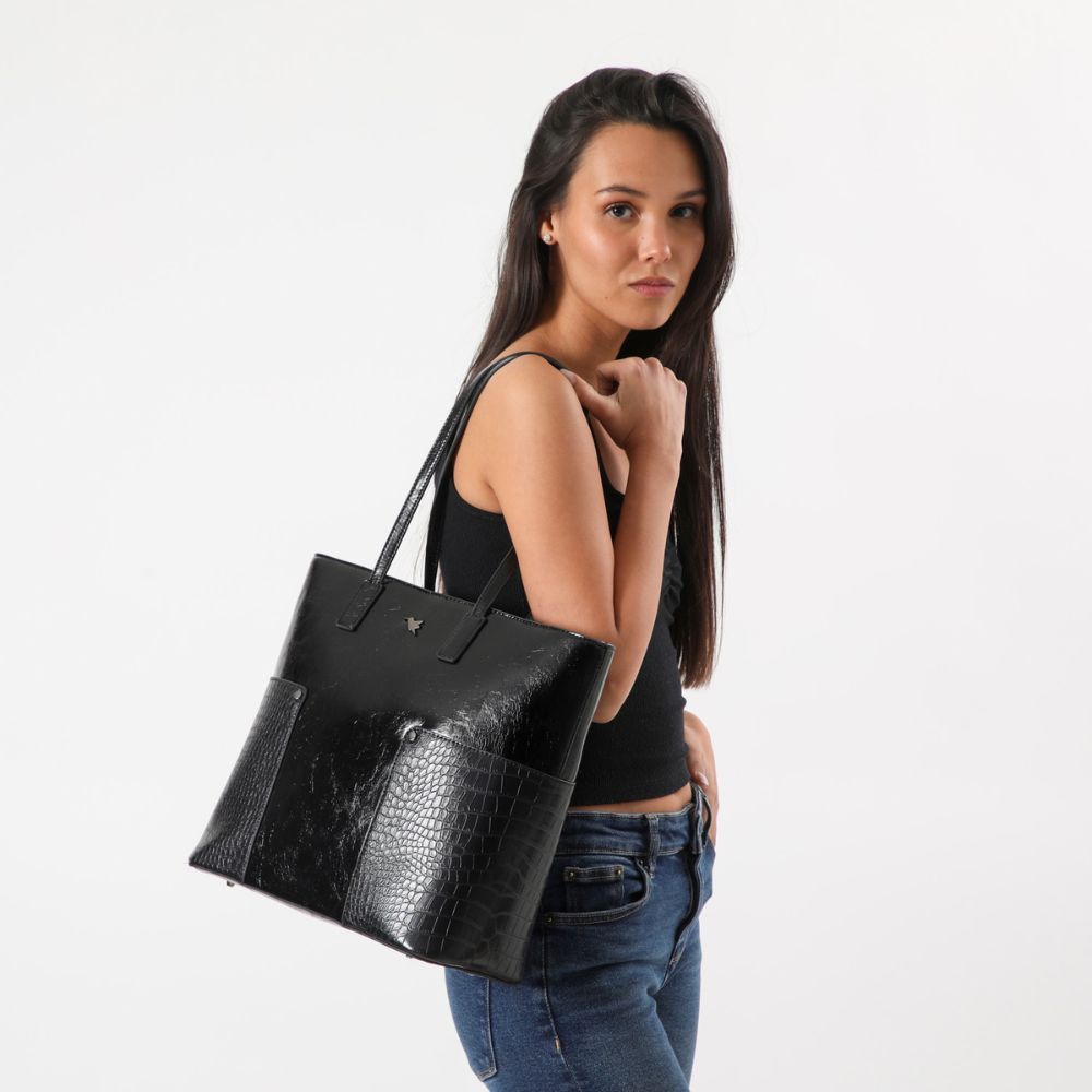 Cartera Hombro Reus Negra Tatienne