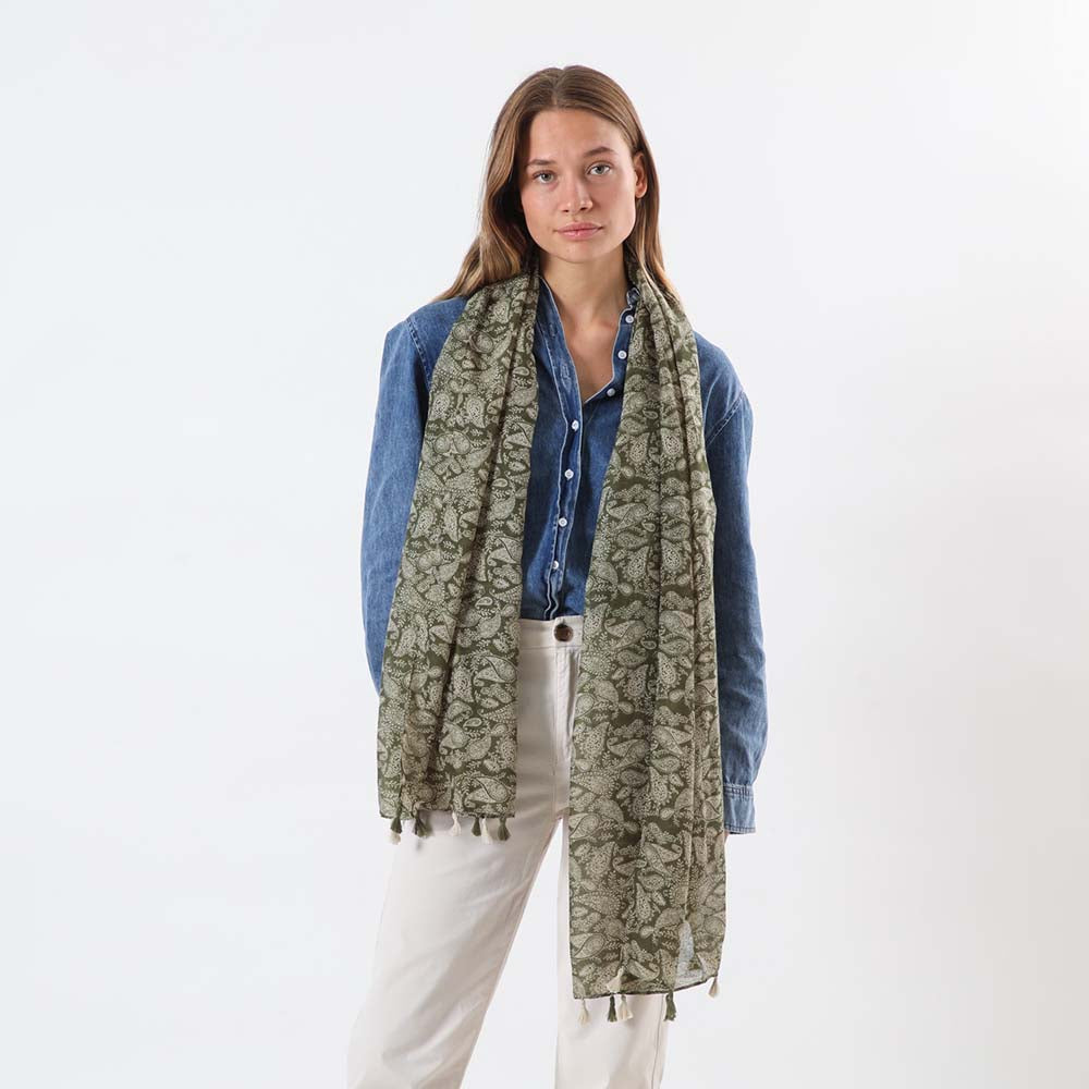 Pañuelo Estampado Matera Verde Tatienne