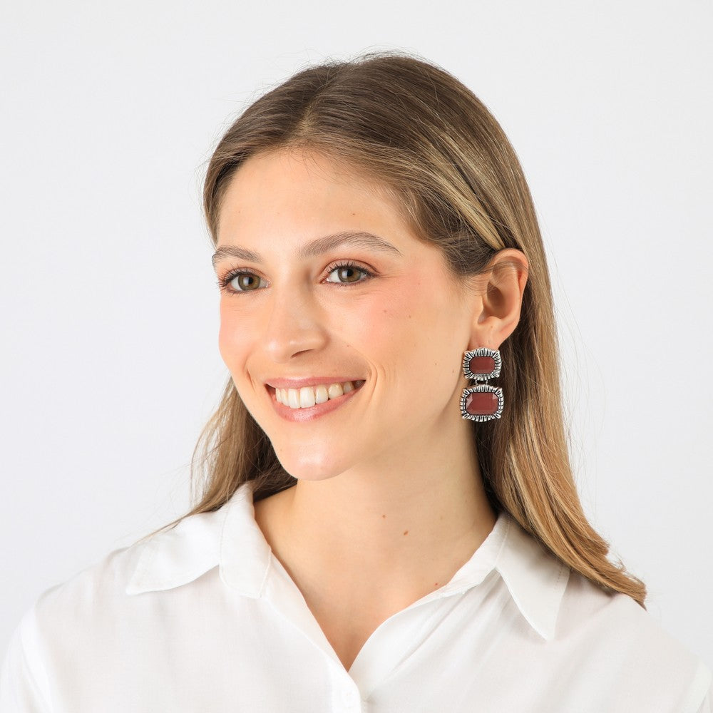 Aros Medianos Dila Plateado Tatienne