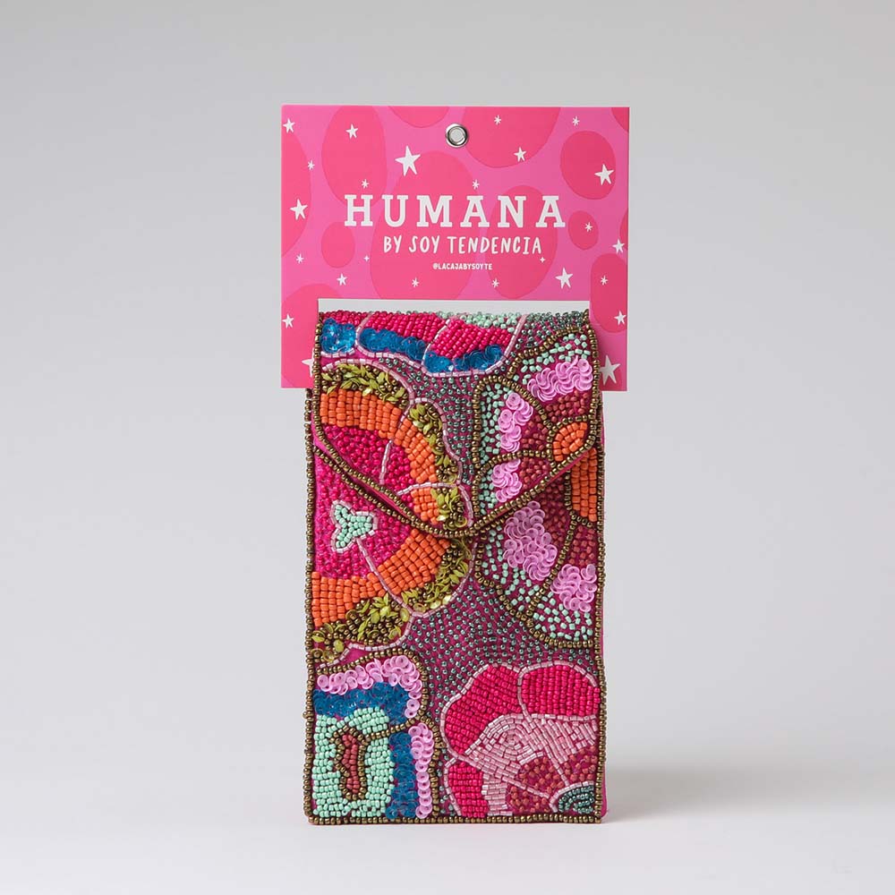 Cartera Mini Bag Mosaic Fucsia Humana