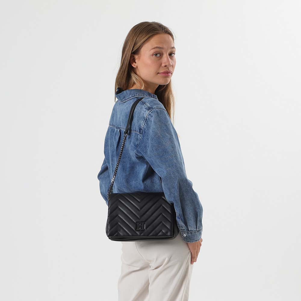 Cartera Hombro Oporto Negro Humana