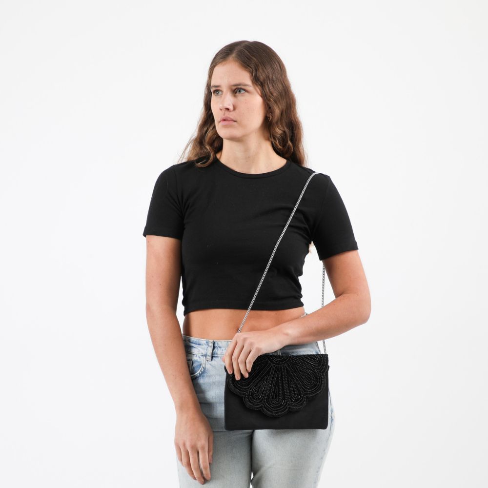 Clutch Antibes Negro Tatienne