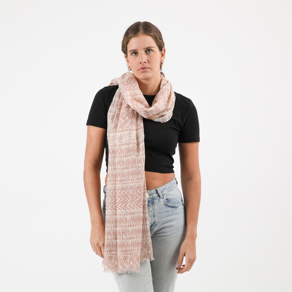 Pañuelo Estampado Ciprés Beige i-D