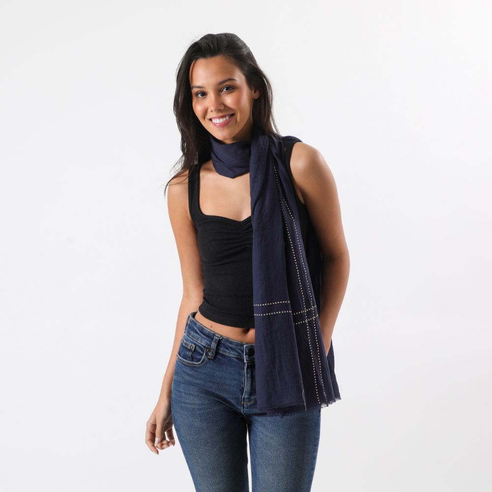 Pañuelo Liso Norwich Azul Humana