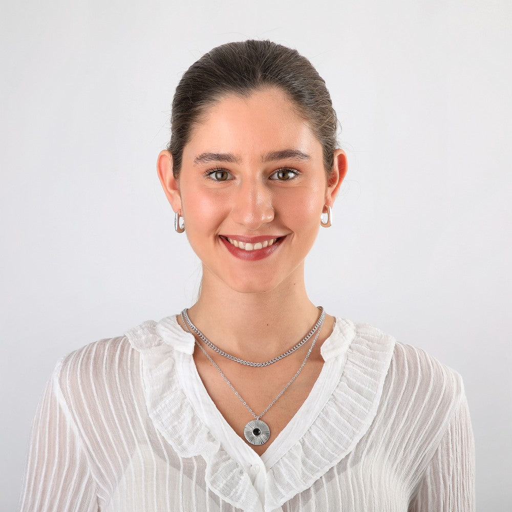 Collar Corto Gloria Silver Tatienne