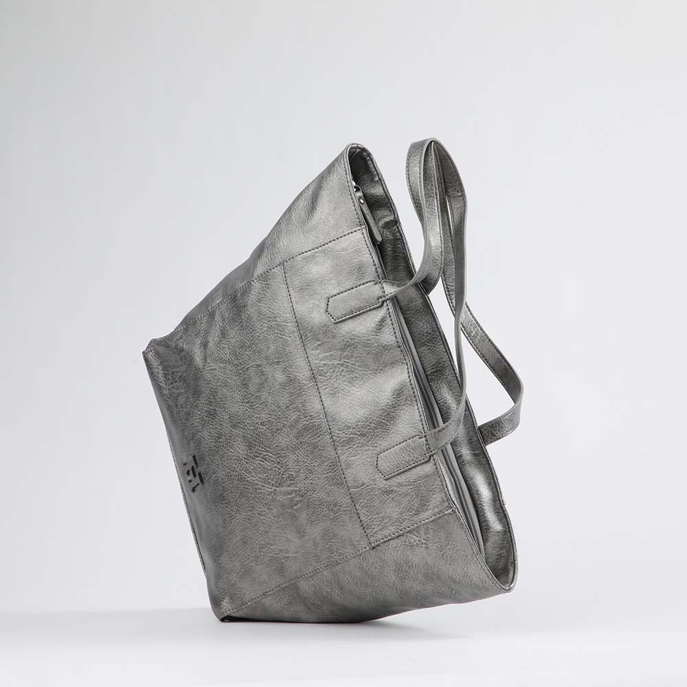 Cartera Hombro Galia Plateada Humana