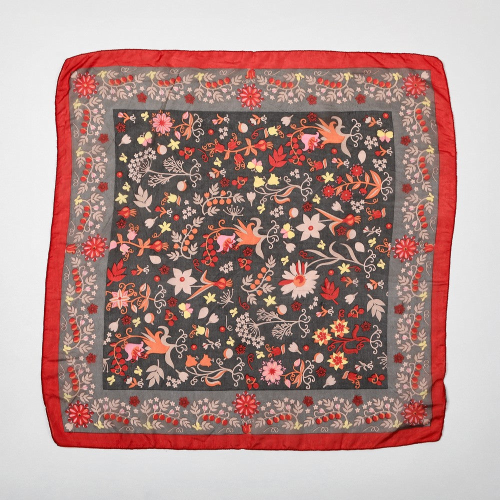 Pañuelo Seda Rani Rojo Humana