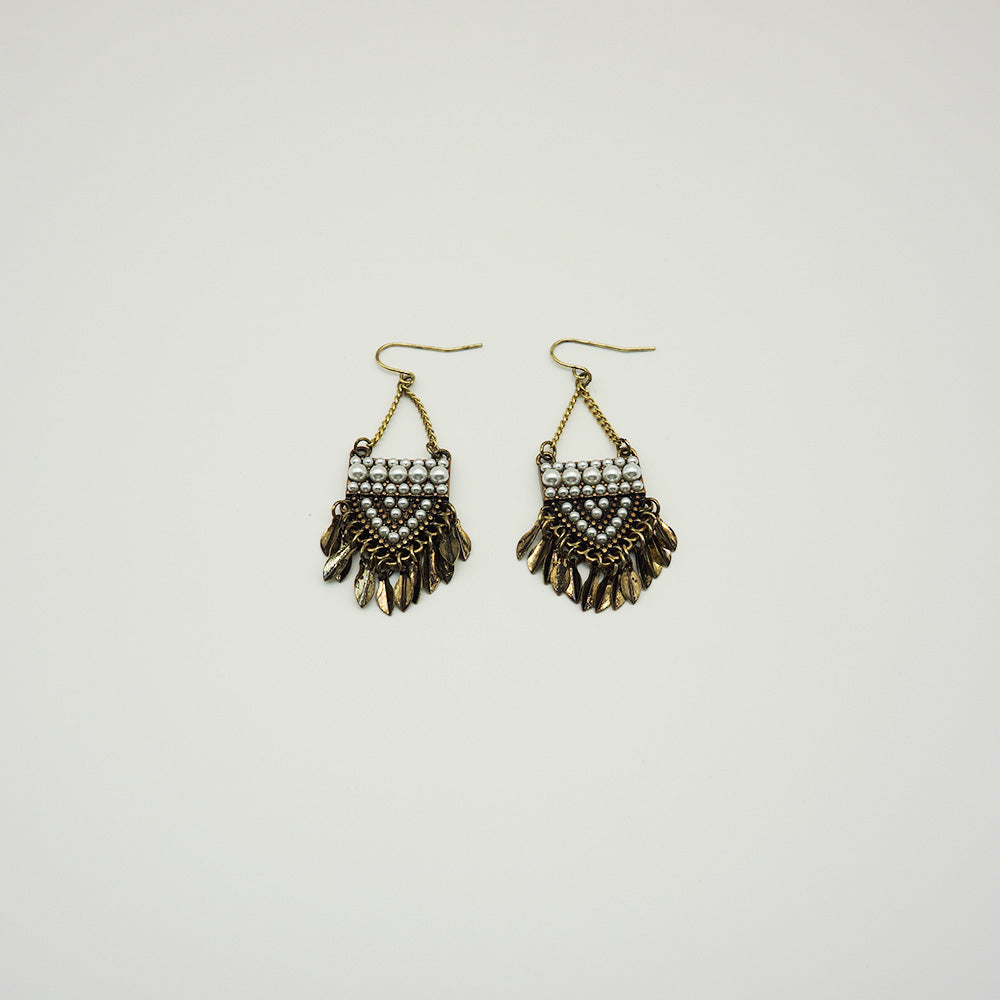 Aros Largos Dorados Modern Craft Grecia Tatienne
