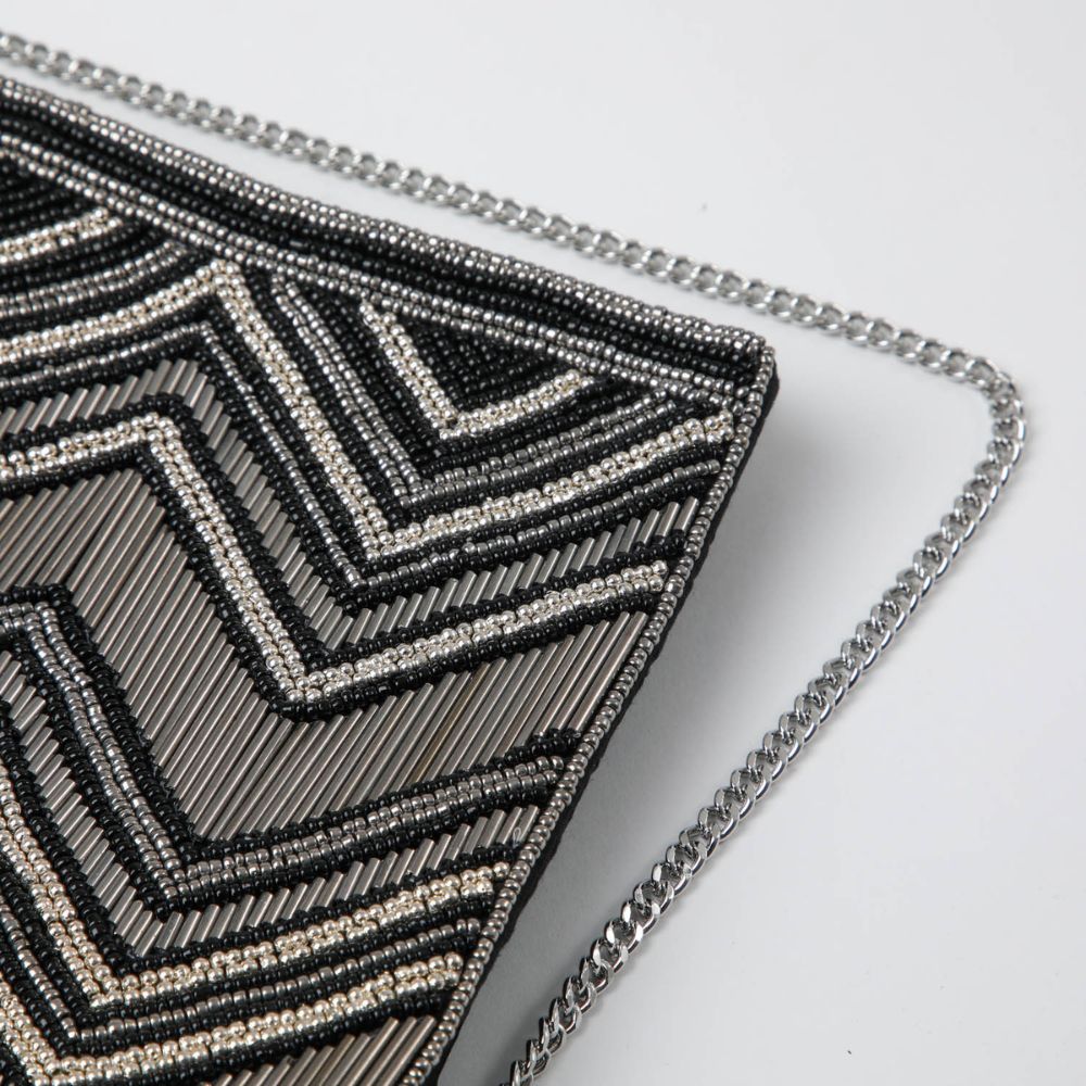 Clutch Cannes Plateado Humana