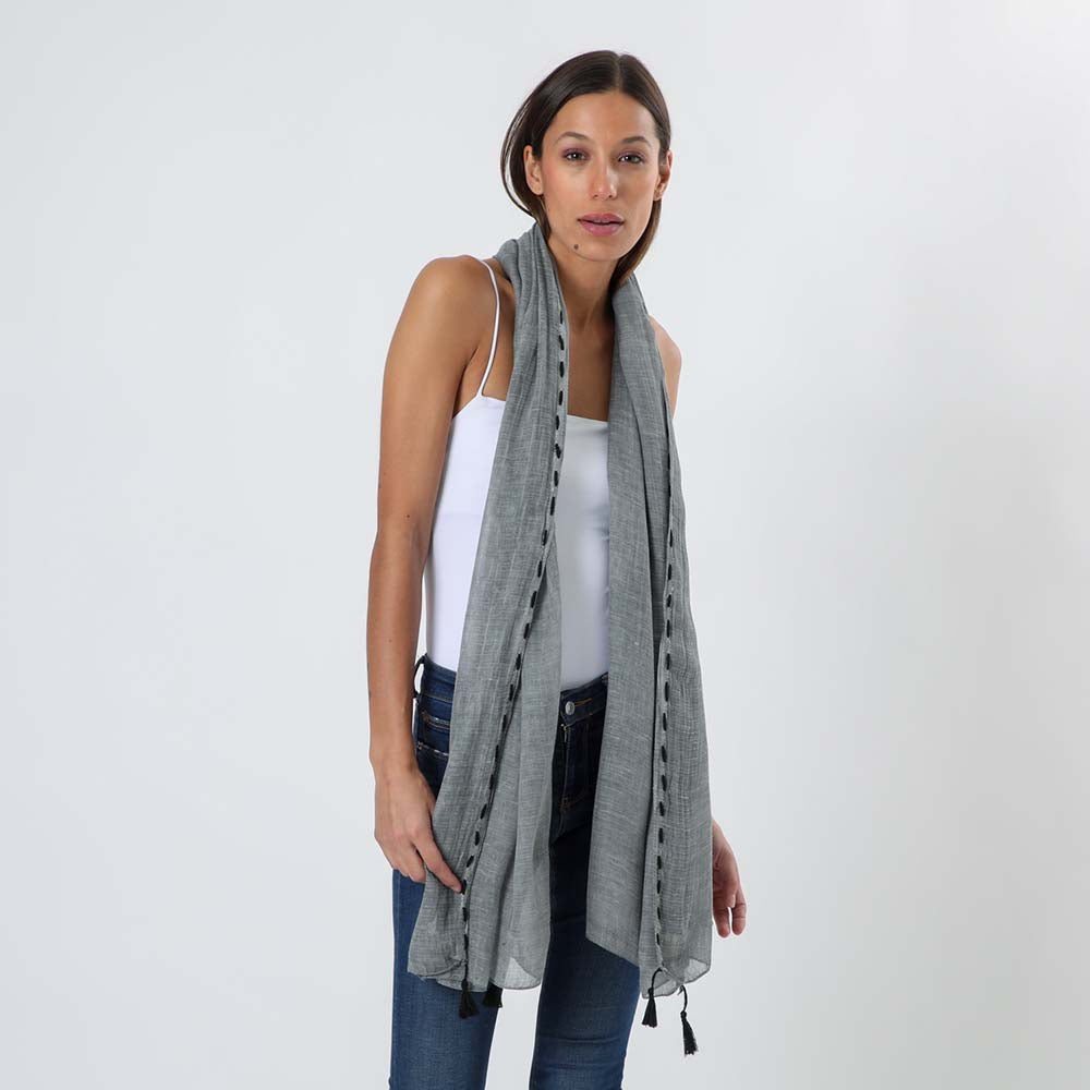 Pañuelo Liso Niebla Gris Humana