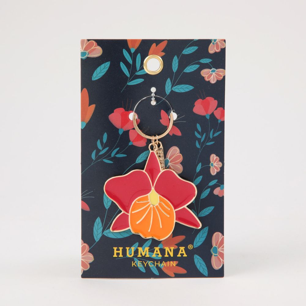 Llavero Flower 1 Blanco Humana